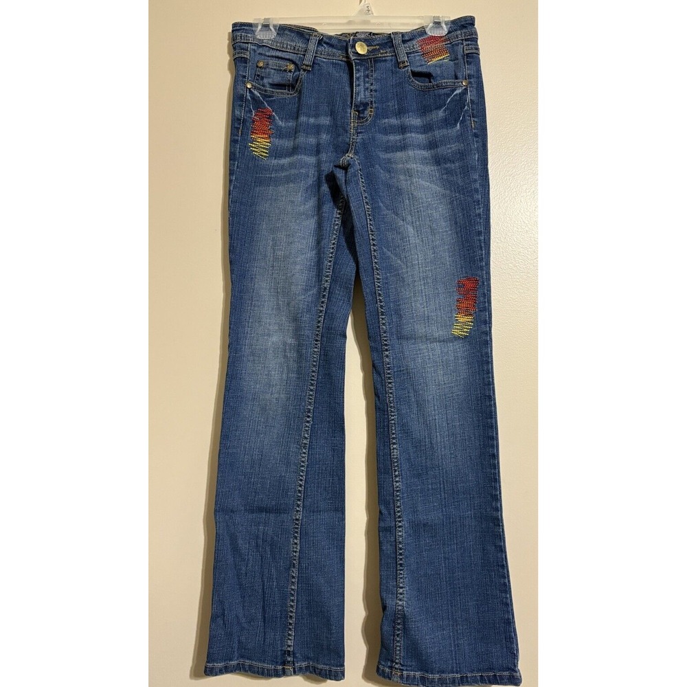 Womens Size 7 30x30 Y2K South Pole Embroidered Jeans - Picture 1 of 6